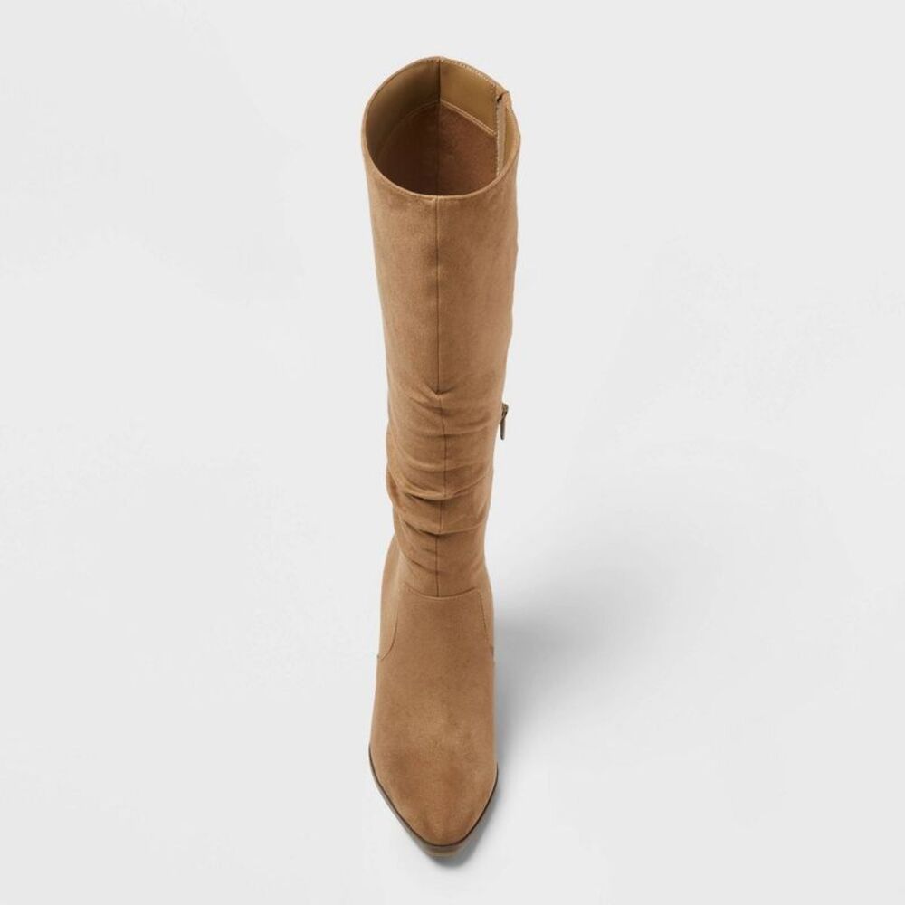 Women’s Wide Width & Calf Junie Boots with Memory Foam Insole – Tan 8.5WC - Picture 3 of 3